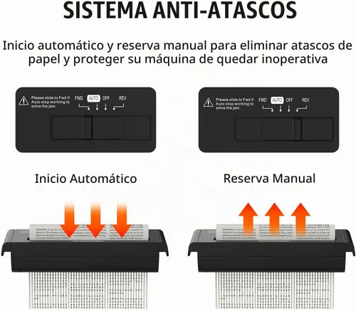 Vista 7 de Suntiko 6-Sheet Strip Cut Portable Home Paper Shredder no Basket Negro