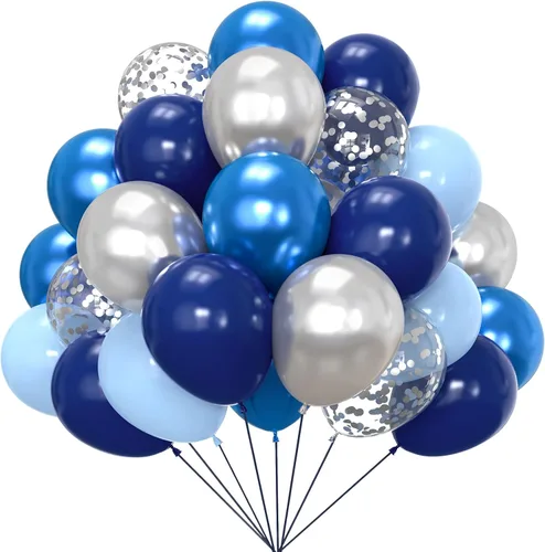 Vista 26 de YMSZ Globos negros y dorados, 67 globos metálicos dorados y negros de 12 pulgadas para cumpleaños, jubilación, graduación, decoración de fiesta