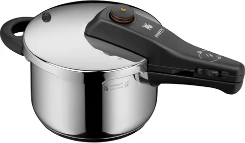Vista 6 de WMF Perfect Rapid Cooker - Olla de cocción rápida (7.1 in de diámetro, 2 litros y medio, con protección contra llamas), acero inoxidable
