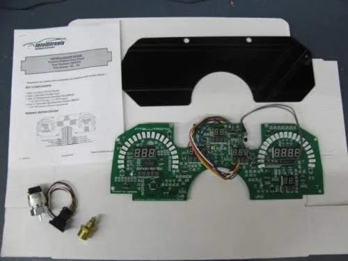 Vista 2 de Intellitronix Corp. 1982-1990 Camaro LED Digital Dash Panel de reemplazo (azul) DP4003B