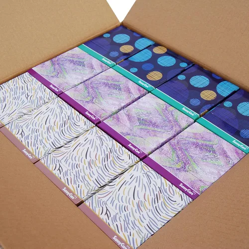 Vista 3 de SunnyCare #5702P Premium White 2-Ply CUBE Box Facial Tissue 90sheets/box; 36boxes/cs