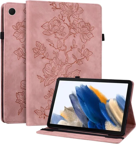 Vista 59 de Funda para Samsung Galaxy Tab S5e 10.5 2019 Modelo SM-T720/T725/T727, funda delgada de piel sintética con soporte multiángulo y soporte