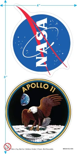 Vista 3 de Popfunk Classic NASA Apolo 11 1969 Astronauta Heather T Shirt Stickers