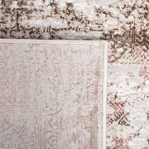 Vista 6 de SAFAVIEH Meadow Collection - Alfombra decorativa de 2 x 5 pies, beige y rosa, diseño abstracto moderno, no desprende pelusa y de fácil cuidado