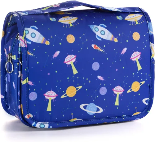 Vista 16 de Bolsa de aseo colgante de tie dye para niñas, bolsa de aseo de viaje para adolescentes, impermeable, para maquillaje y artículos de tocador, bolsa