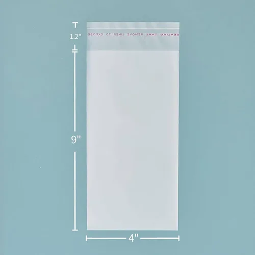 Vista 9 de Bolsas de celofán autosellantes, bolsa para barra de pretzel, bolsas de celofán resellables transparentes de 2 x 10 pulgadas, autoadhesivas, 100
