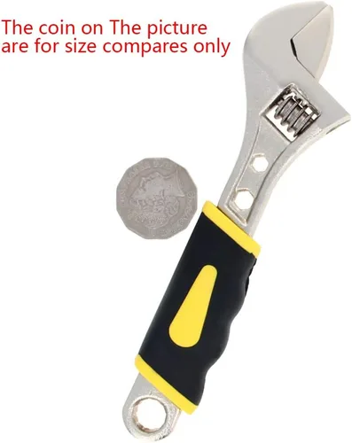 Vista 4 de Utoolmart Llave ajustable de agarre TPR de 6 pulgadas y 0.748 in de apertura 1 unids
