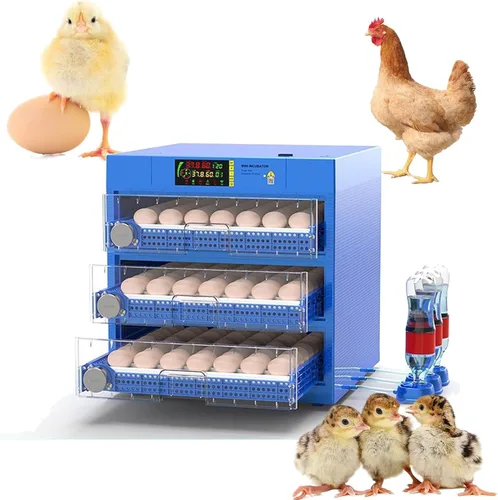 Vista 9 de 56-392 Egg Incubator with Automatic Egg Turning and Water Filling, Humidity Control Temperature Incubator for Hatching Chicken, Duck, Goose and Bird