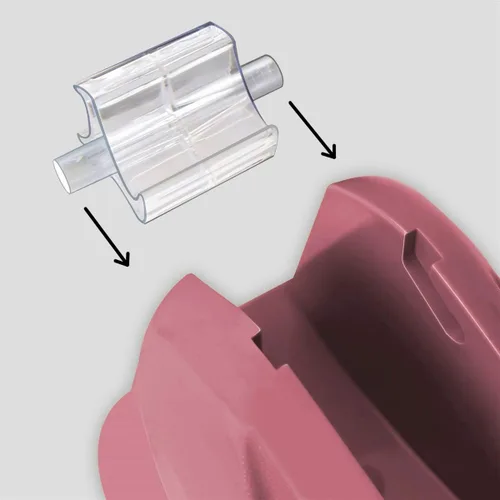 Vista 7 de Acrimet Dispensador de cinta de escritorio prémium con base antideslizante (resistente) (color rosa)