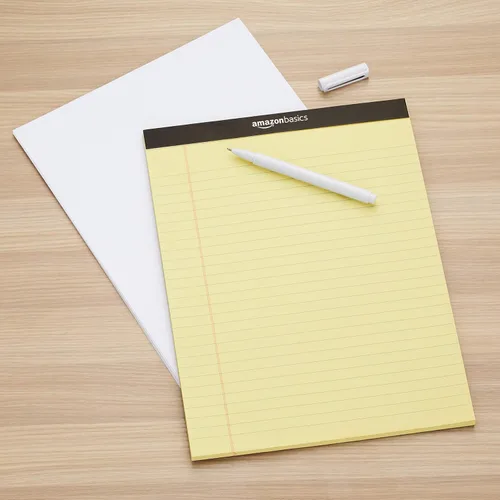 Vista 4 de Amazon Basics - Papel para impresora multiusos, 8.5 x 11 pulgadas, 20 libras, 10 resmas, 5000 hojas, 92 brillantes, blanco Bloc de notas