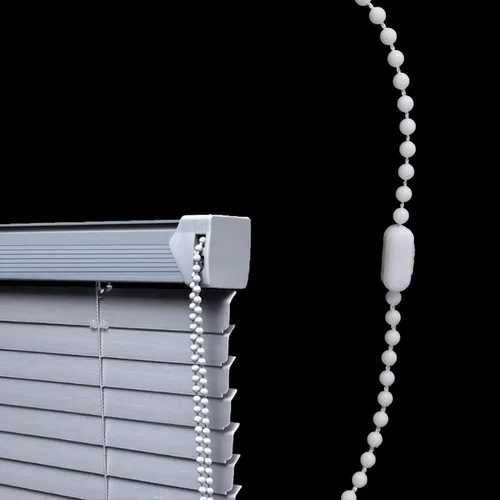 Vista 5 de MEETOOT Blinds Pull Bead Chain Repairer Kit 10 Meter 10.94 Yards Plastic Roller Blind Roman Vertical Shade Beaded Chain Pull Cord Window Curtain