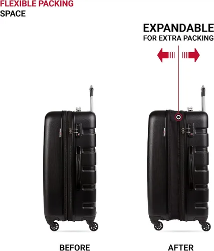 Vista 5 de Maleta rígida y expandible SWISSGEAR 7366 con ruedas giratorias
