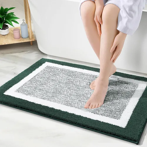 Vista 37 de OLANLY Alfombras de baño 24x16, tapetes de baño extra suaves y absorbentes de microfibra, antideslizantes, lavables a máquina, secan rápido