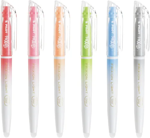 Vista 2 de PILOT Frixion Light - Juego de 6 resaltadores borrables de colores naturales