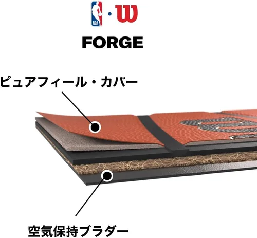 Vista 3 de Balones para baloncesto en interiores y exteriores Wilson NBA Forge Series Gris azulado
