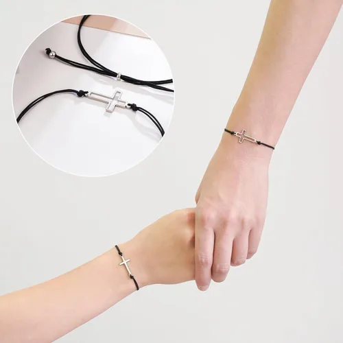 Vista 6 de Tarsus Pulsera de cruz para mujeres y hombres, regalos religiosos para mujeres y hombres, regalos cristianos para mujeres, amigos, familia