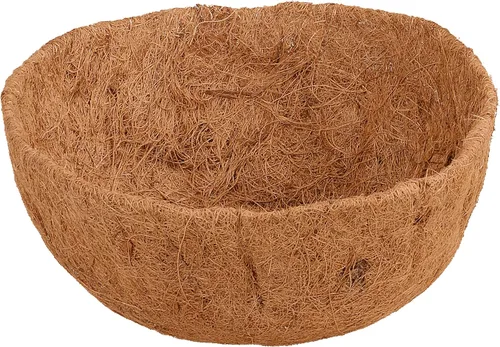 Vista 12 de Arcadia Garden Products - Forro de coco extra duradero 1547B de 12 pulgadas para macetas redondas colgantes, forro de repuesto de fibra de coco