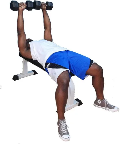 Vista 4 de TDS Banco de pesas plano Deluxe Utility flat bench with extra thick upholstery