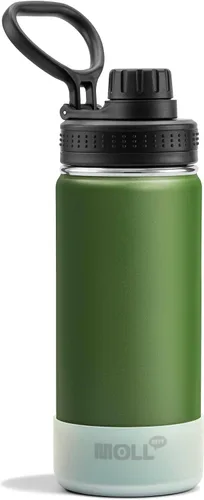 Vista 52 de Botella de agua de 12 oz para niños de acero inoxidable con aislamiento al vacío de boca ancha Botella de agua deportiva - Pequeña botella de agua