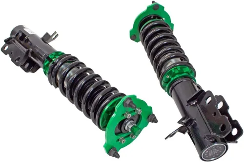 Vista 3 de Rev9 R9-HS2-168_2 Kit de Bajada de Suspensión en Espiral Hyper-Street II, Amortiguador Mono-Tubo con Ajuste de Rebote de 32 Clicks, Ajustable