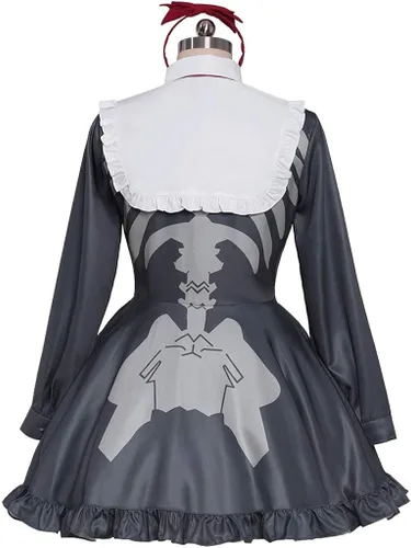 Vista 4 de Danganronpa Otro Episodio Ultra Desesperación Monaca Towa Cosplay Traje de las mujeres Vestido de fiesta de Halloween Traje hecho a medida