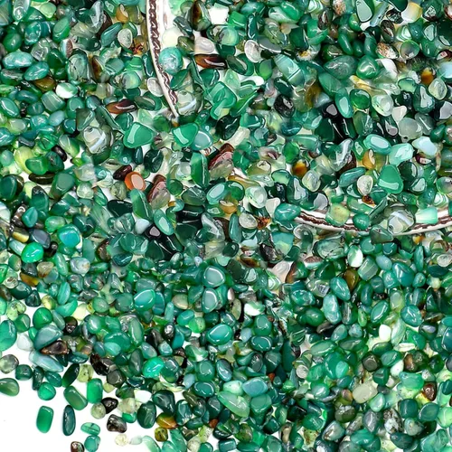Vista 8 de Halatool Guijarros de cristal de 1 libra, 0.27 a 0.79 pulgadas, guijarros naturales para paisajismo, grava para acuario, piedra pulida decorativa