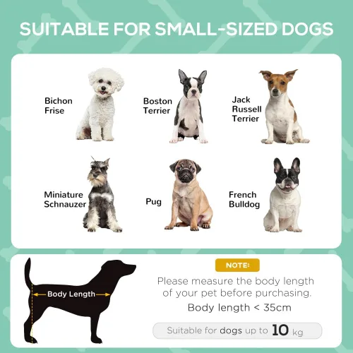 Vista 4 de Cama elevada para perros con toldo de protección UV, cama portátil estilo cuna para perros medianos, marco de metal gris