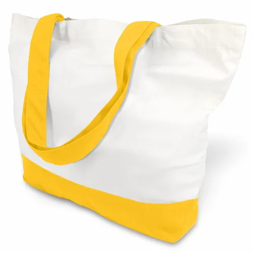 Vista 9 de TOPDesign - Paquete de 1 bolsa de lona de algodón, superfuerte, 12 onzas, bolsa para compras reutilizable, de tela, diseño moderno, en dos tonos