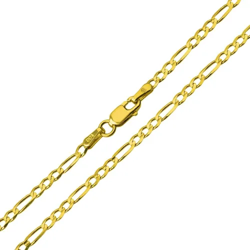 Vista 3 de Colgante de oro amarillo de 14 quilates con medalla milagrosa ovalada de Jesucristo con cadena Figaro