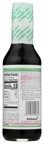 Vista 4 de Salsa Tamari Sin Gluten Kikkoman, 10 oz