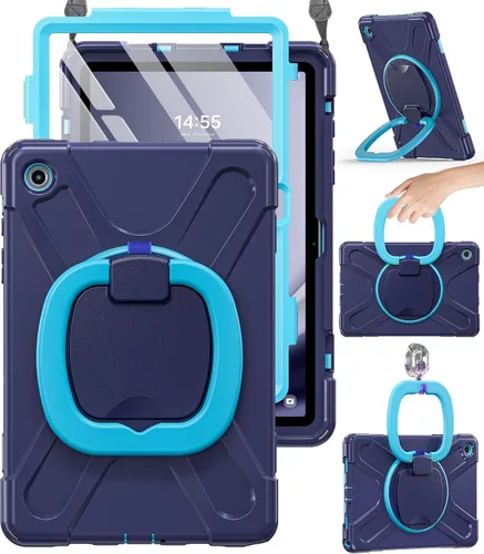 Vista 8 de BRAECN Case for Samsung Galaxy Tab A9+ Plus - 2023 Black Tablet A9+ Case Negro