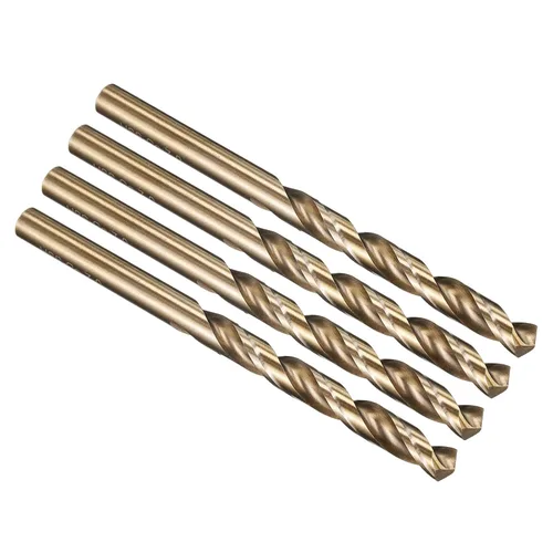 Vista 131 de PATIKIL Broca Jobber de 0.039 in, vástago recto M35 cobalto 5% acero de alta velocidad 135° acabado dorado para metal duro de acero inoxidable - 2