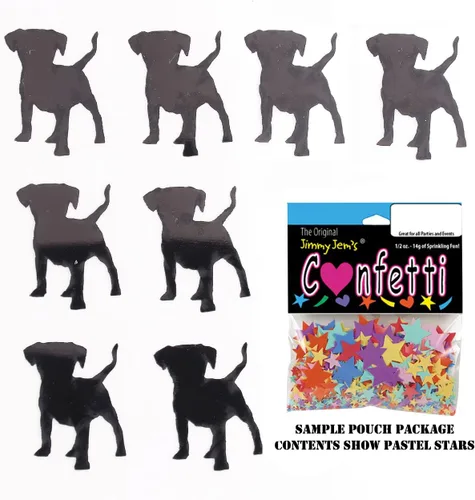 Vista 3 de Confetti Dog Puppy Black - 4 bolsas de media onza (2 onzas) #9416 Q02 Negro
