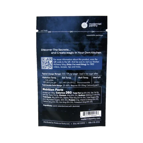 Vista 3 de Pectina - Bajo metoxilo Sin OMG Vegano OU Kosher Certificado - 50g/2oz