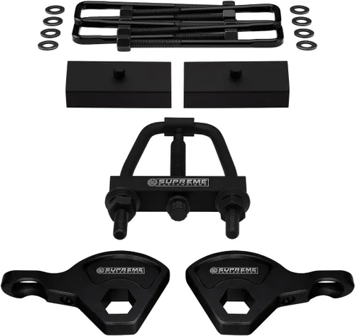 Vista 10 de Supreme Suspensions - Kit de elevación completa para Dodge Dakota 4WD 1987-2004 Adj. Llaves de torsión de elevación delantera de 1 a 3 pulgadas +