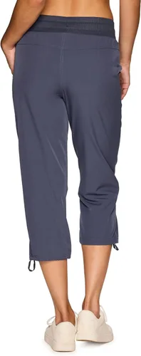 Vista 23 de RBX - Pantalón capri deportivo con cordón,ligero, con bolsillos y estilo cargo, para mujer