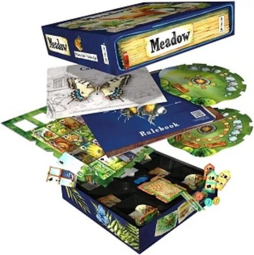 Vista 3 de Meadow - Juego de mesa para observar la naturaleza, juego de dibujo y colección de escenarios, exploración estratégica, divertido juego familiar