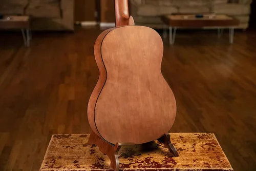 Vista 10 de Ortega Student Series Pro - Guitarra clásica de nailon de 6 cuerdas de tamaño completo, parte superior de abeto Engelmann sólido, satén natural (R55)