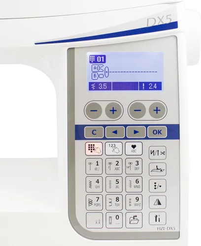 Vista 3 de Juki HZL-DX serie máquina de coser HZL-DX5 brazo estándar