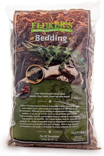 Vista 2 de Ropa de cama Premium de ciprés tropical Fluker's para reptiles, 5 QT