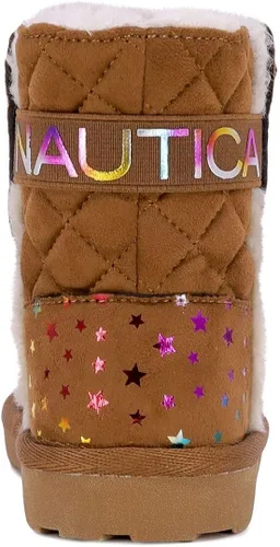 Vista 3 de Nautica Kids Girls Boot With Sherpa Fur For Snow And Winter-Warm Ankle Slipper Bootie (Big Kid - Little Kid - Toddler)