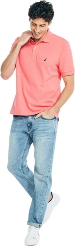 Vista 155 de Nautica playera polo clásica de mangas cortas, color sólido, para hombre