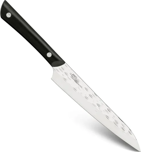 Vista 8 de Cuchillo de filete flexible Kai PRO de 6 pulgadas, cuchillo de filete afilado a mano, hoja de acero inoxidable alemán DIN1.4116, mango POM de espiga