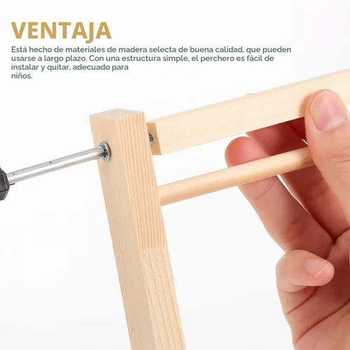 Vista 7 de Zerodeko 10 perchas de ropa para muñecas, perchero para ropa de muñeca, estante de ropa para casa de niños, mini organizador de armario
