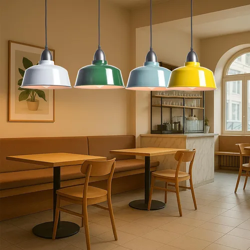 Vista 7 de Luces Colgantes Azules de Granja Moderna para Isla de Cocina Macarons Cúpula Lámpara Colgante para Hogar Bar Encimera Cantina Comedor Dormitorio
