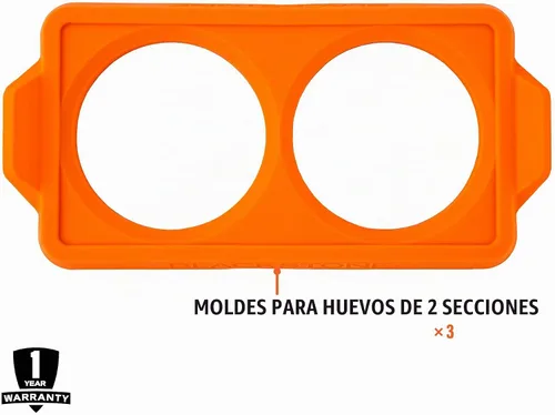 Vista 3 de Blackstone® Anillo de silicona para huevo y tortilla (juego de 3)