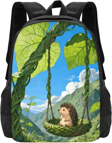 Vista 8 de Cute Mouse Notebook Backpack Fits 15 Inch Laptop Work Backpack Casual Daypack