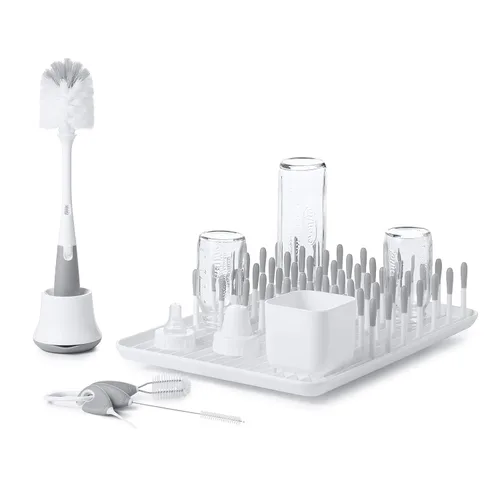 Vista 12 de OXO Tot - Juego de limpieza para botellas y tazas, color gris
