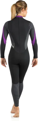 Vista 2 de Cressi Traje de neopreno Lady con cremallera frontal completa de 0.098 in para esnórquel, natación y actividades acuáticas, Bahia Flex, diseñado