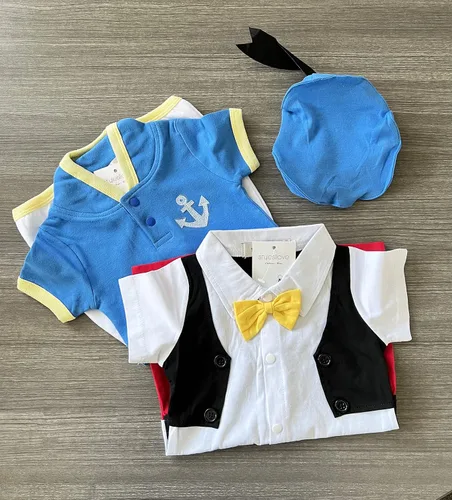 Vista 7 de stylesilove.com Baby Boy Bowtie - Mameluco de dibujos animados